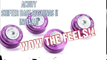 Acuity shifter base bushing install! 9th Gen honda civic si!