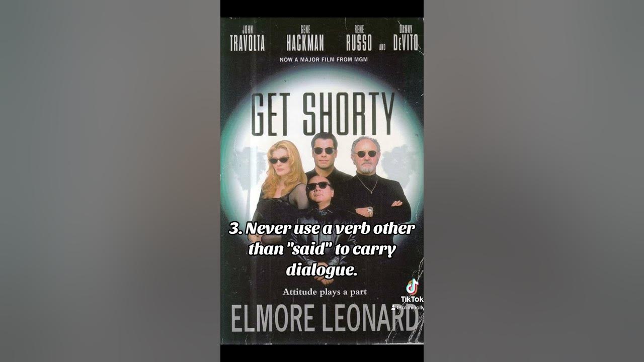 Elmore leonard s 10 rules of writing youtube