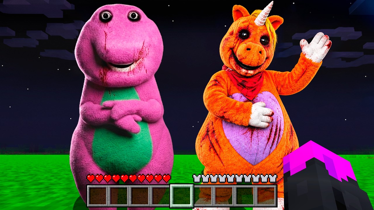Sobreviví A Buddy VS Barney MALDITOS En Minecraft