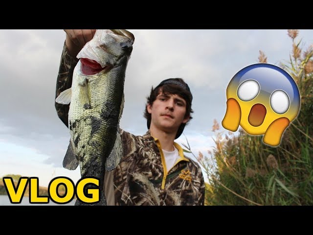 I CAUGHT THE BIGGEST BASS OF MY LIFE!!! class=