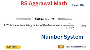 1.Write the rationalising factor of the denominator  in 1/(√2+√3)