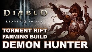 D3 RoS: No Hatred Generator Torment Rift Farming Demon Hunter Build Guide