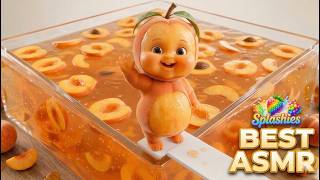 So Soft! 🍑👶 AI Peach Baby’s Fluffy Jump into a Jelly Juice Pool | Cozy ASMR screenshot 3
