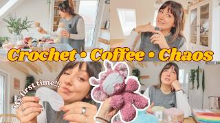 I Tried Felting Faces… Big Mistake? + Huge Fluffy Yarn Haul ❀ A Day in My Life