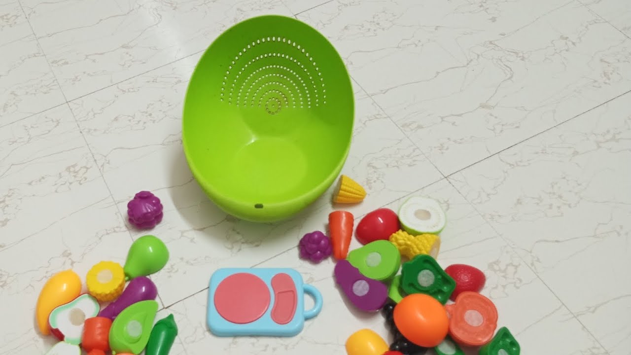 Satisfying and Cool ASMR sounds with fruit cutting  \ Toy fruit cutting