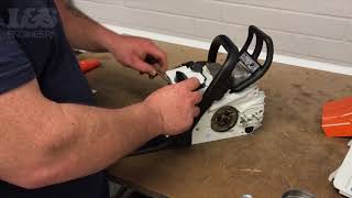 How to Change an Air Filter on a Stihl MS170 Chainsaw | L&S Engineers