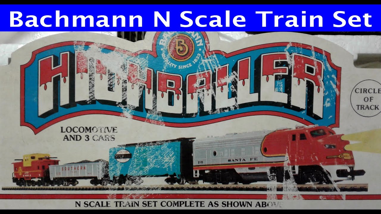 $6 Train Set. Bachmann Santa Fe HighBaller N Scale thrift store find  