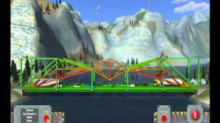 Bridge construction Game PC - Level Medium 4