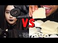 Black VS White ASMR Food