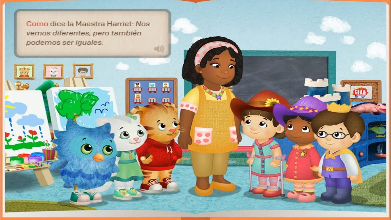 Daniel Tigre - Los 6 libros cuento en español para niños, aprende y juega con Daniel Tigre