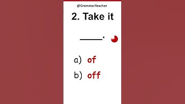 ENGLISH QUIZ - Confusing words