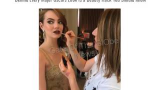 Emma Stone contoured more than her face at the Oscars