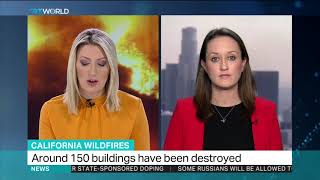 Thousands evacuated as wildfires rip through southern California