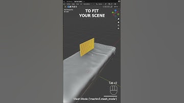 Create a Realistic Pillow with Cloth Simulation in Blender | #blender3d #shorts #blendertips  #tips