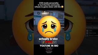 COD media personality is hurt that the community refuses to game share with him.😢 #callofduty #mw4