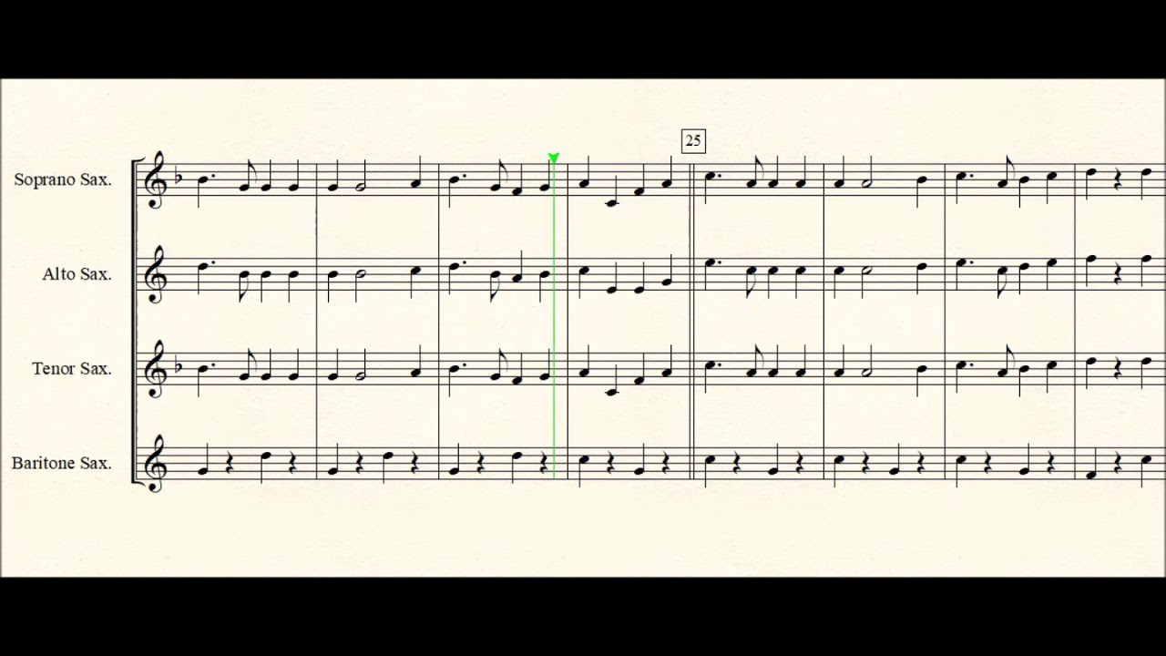 Match Of The Day for Saxophone quartet. YouTube