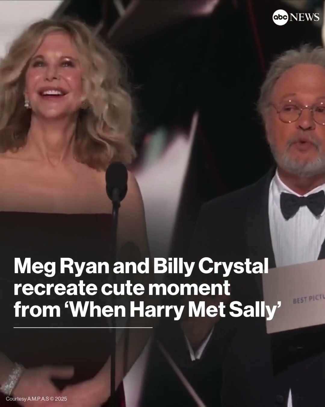 Oscars 2025: Meg Ryan and Billy Crystal recreate cute moment from ‘When Harry Met Sally’