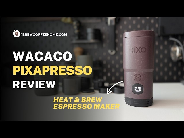 Портативна електрична еспресо-кавоварка Wacaco Pixapresso (dark burgundy)