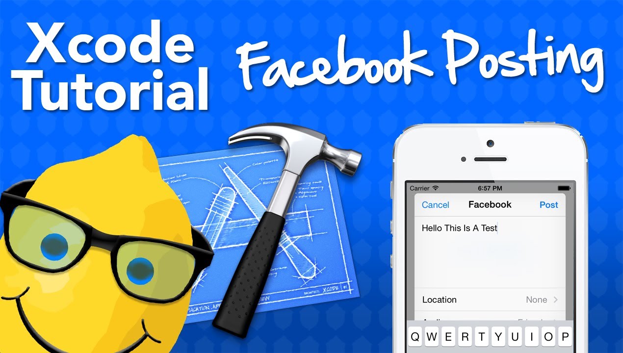 XCode 5 Tutorial Facebook Posting - Geeky Lemon Development - YouTube