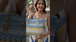 Simple, stylish &amp; sustainable 🌿 #macramebag #trending #aesthetic