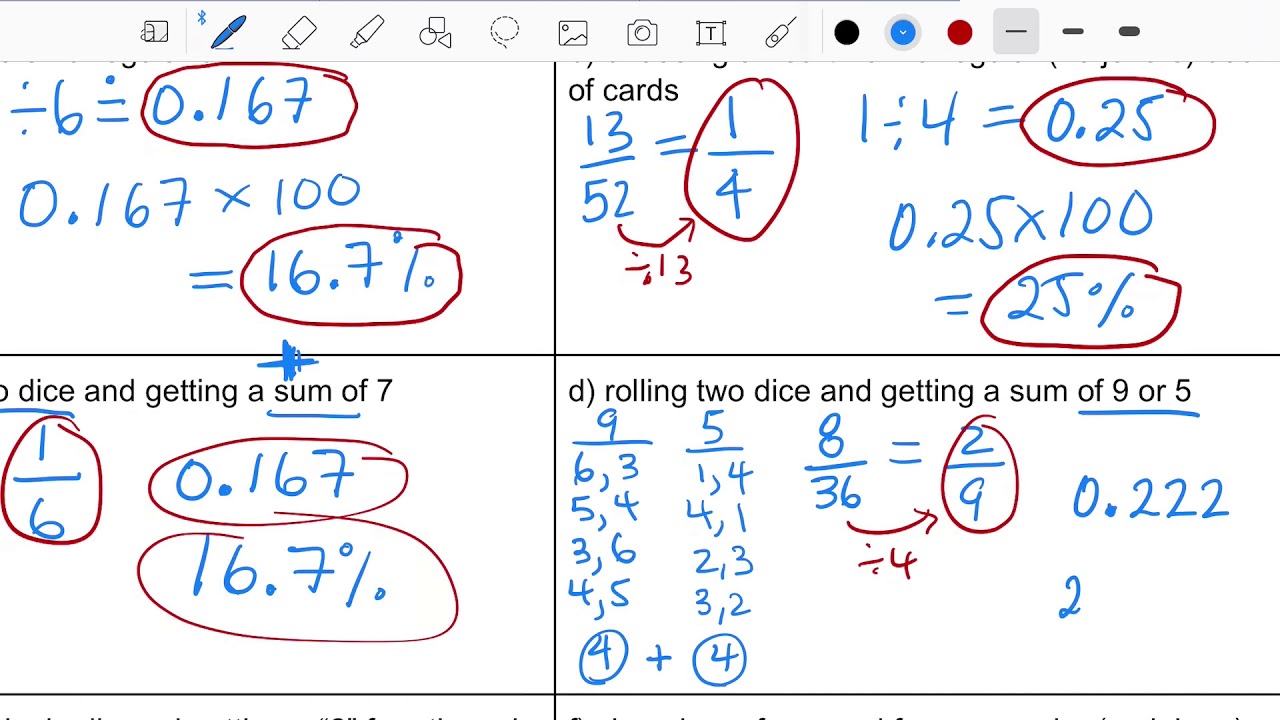 Basic Review of Probability Unit - YouTube
