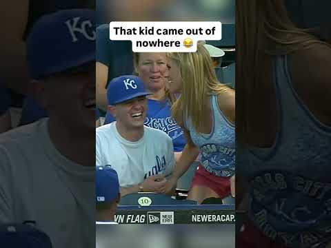 That kid came out of nowhere to steal the ball 🤣 #mlb #baseball #royals
