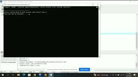 How to fix freeglut  ERROR:  Function glutCreateWindow called without first calling glutInit