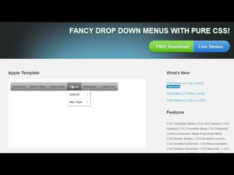 CSS3Menu: No Javascript is required