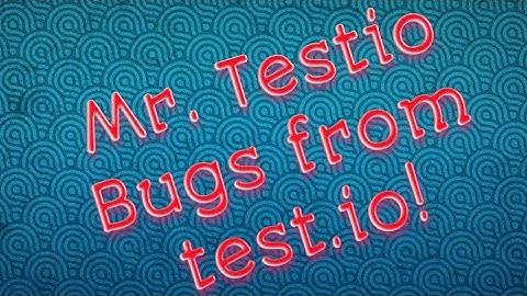 Test io bug report!