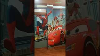 Kids Room Makeover 😍 Customized Wallpaper Magic ✨ #shorts