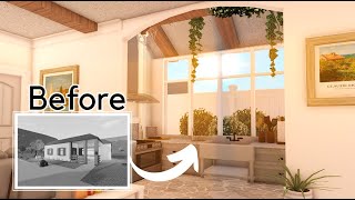 I renovated the second BLOXBURG STARTER HOUSE but it's REALISTIC | Roblox |