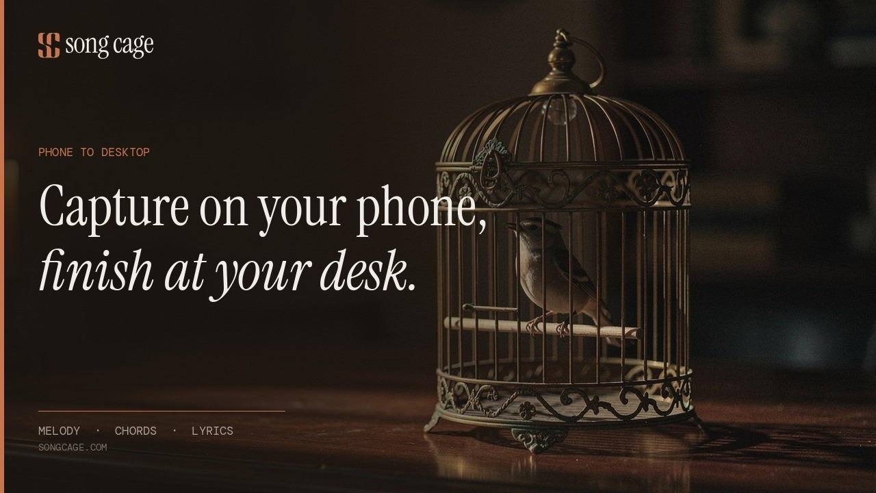 Video thumbnail for Capture an idea on your phone, finish it on your desktop | Song Cage