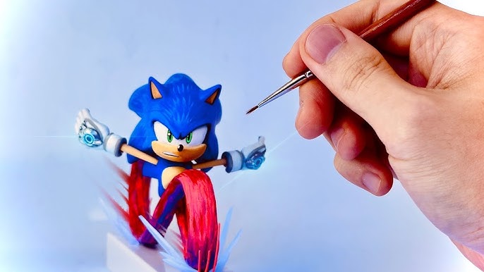 Sonic the Hedgehog 3D Figural Gold Ring 6-in Lamp