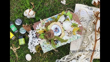 Three simple mixed media techniques to spice up your scrapbook album