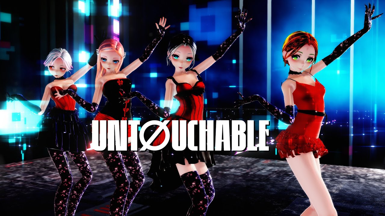 ≡MMD≡ Haku.Luka.Miku.Gumi - Untouchable / Itzy [4KUHD60FPS][Eng sub]