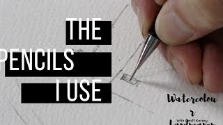 Tips and Techniques ⎮What Pencils I use - Geoff Kersey ⎮ Watercolour Landscapes