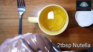 3 ingredient Nutella mug cake recipe screenshot 3