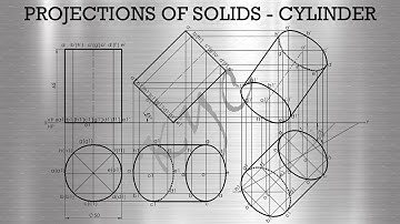 Projections of Solids - Cylinder Solidworks drawing mode