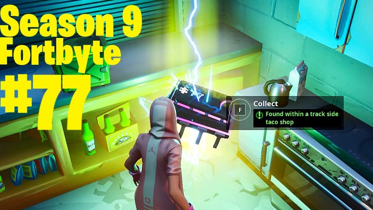 Fortnite - Fortbyte #77 Found within a track side taco shop
