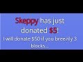 I will donate $50 to you if you breezily 3 blocks