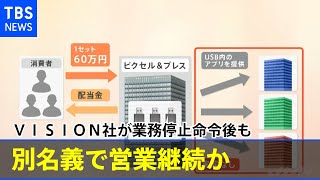 ＶＩＳＩＯＮ社が業務停止命令後も別名義で営業継続か