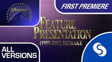 Paramount Home Video (Feature Presentation) logo (1989-2007) remake (all versions + warnings)