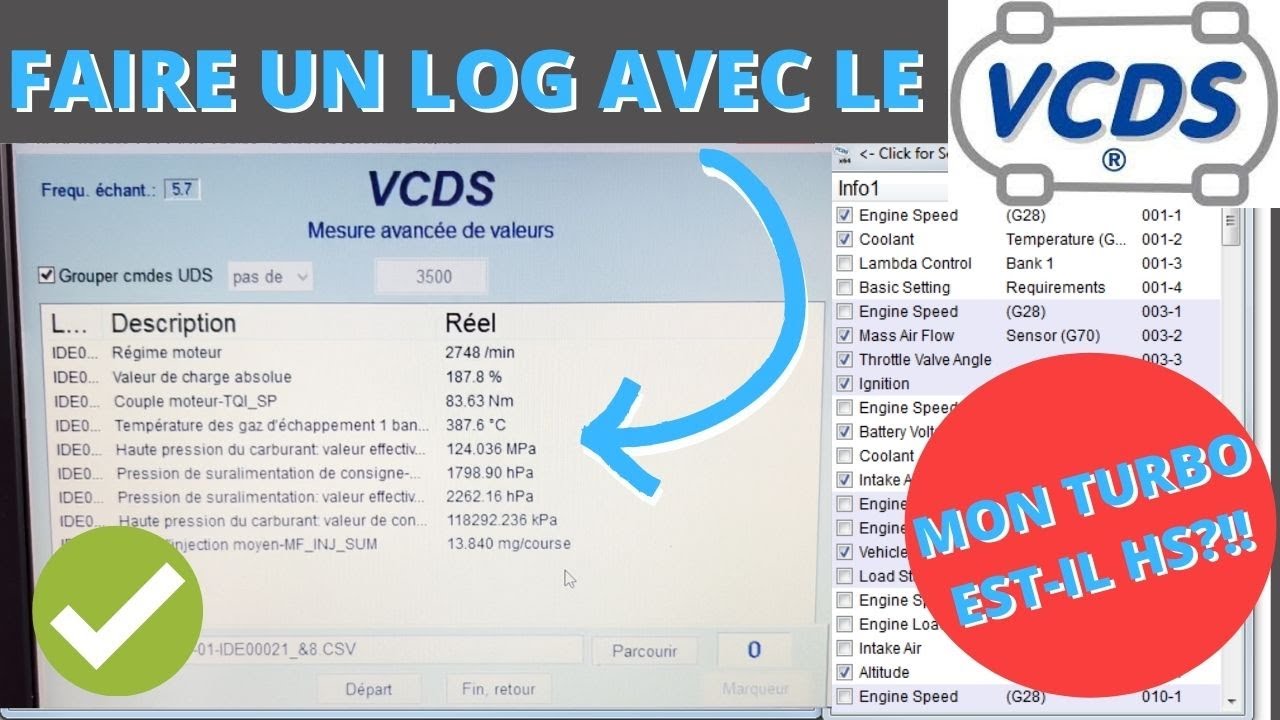 Faire un LOG avec VCDS pour voir ltat de sant dun moteur ESSENCEDIESEL   DIAGNOSTIC  VAGCOM