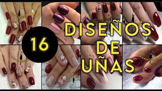 Compilación De Decoración De Uñas En Color Vino - Wine Nail Decoration Compilation 