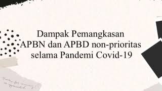 Pemangkasan Apbn Dan Apbd Nonprioritas Selama Pandemi Covid19 adilla Zakiah Xi Ips Projek Kolab