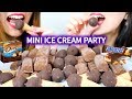 ASMR MINI ICE CREAM PARTY (Snickers, Drumstick) 아이스크림 리얼사운드 먹방 アイスクリーム 冰淇淋 Kem cây | Kim&Liz ASMR