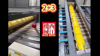 Fully Automatic 2 3ply Corrugated cardboard production line Smart 4.0 Back Hoff 4.0 controlling