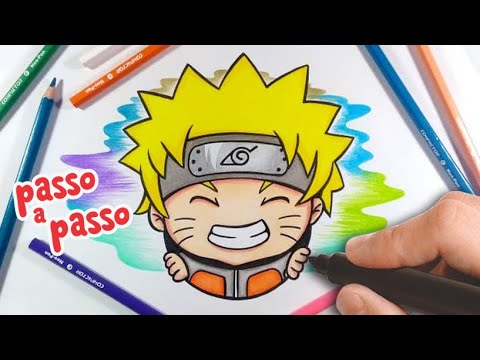 COMO DESENHAR KAKASHI CHIBI ( passo a passo) RÁPIDO E FÁCIL 