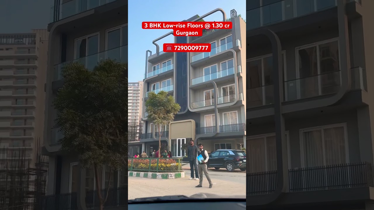 3 BHK Low rise Floors in Gurgaon @ 1.30 cr ☎️ 7290009777