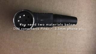 How to make MIDI-TRS cable.